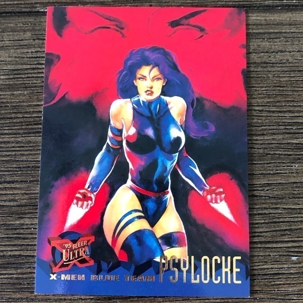X-Men ’95 Fleer Ultra trading card: X-Men Blue Team: Psylocke #97